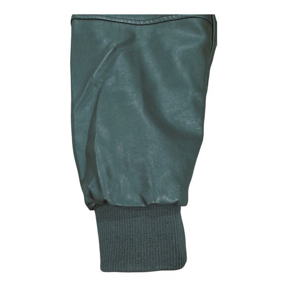 NWT Wenven Men's Polyurethane Blue Bomber Full Zip Jacket Sz 2XL Faux Fur Lined - Picture 7 of 10